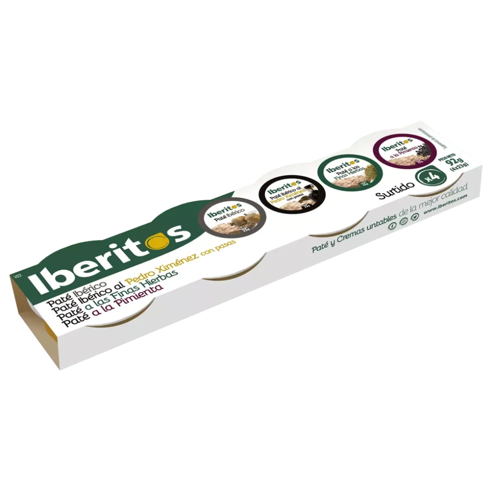 surtido de pates de marca iberitos