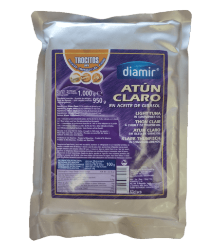 una bolsa de atun en conserva en aceite de girasol de 1 kg