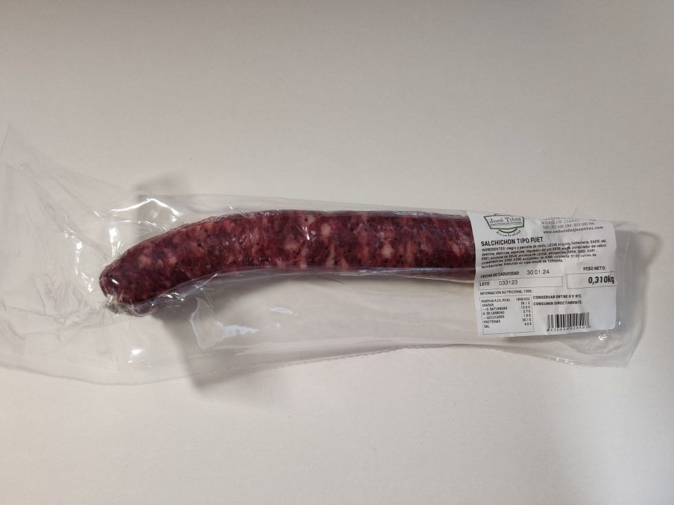 salchichon artesano tipo fuet marca jose titos de noalejo jaen