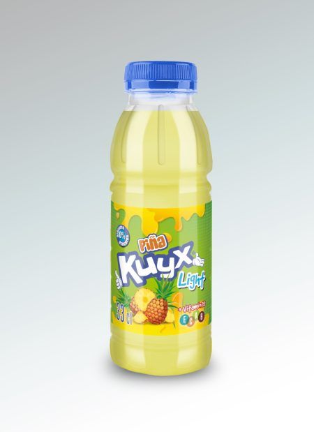 bebida light refrescante kuyx light de sabor piña