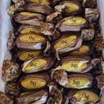 polvoron de almendra bañado en chocolate caja de 4 kilos