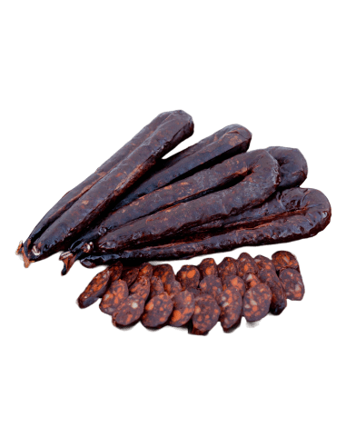 una morcilla achorizada iberica artesanal