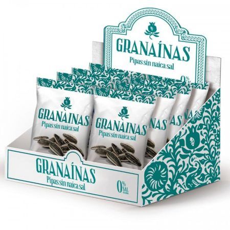 Pipas granainas sin sal, caja de 10 unidades