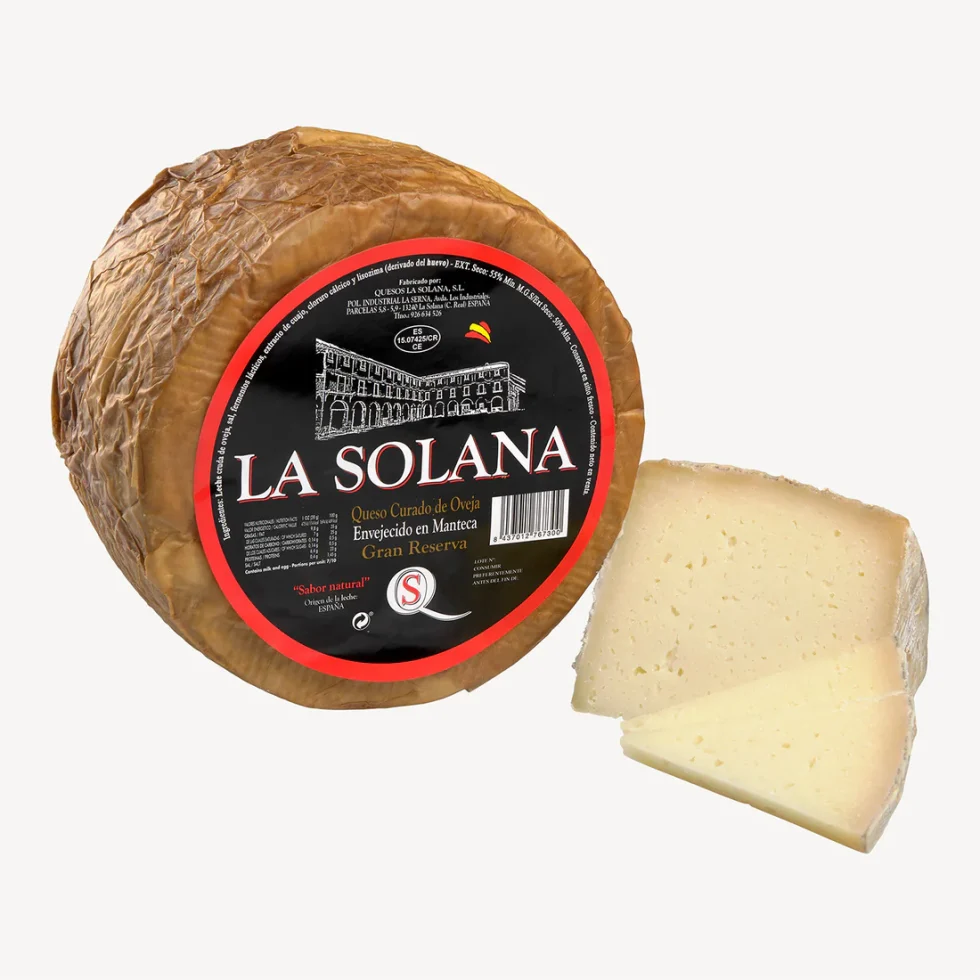 queso de oveja envejecido en manteca de cerdo iberico por mas de 20 meses