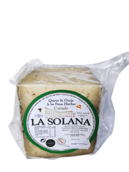 queso curado de oveja a las finas hierbas la solana lotesdesabor.com