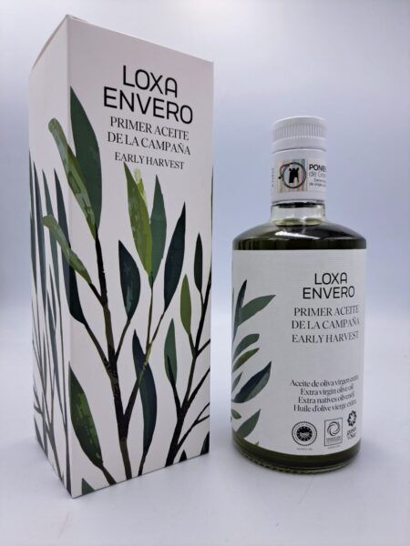aceite de oliva virgen extra temprano de la cosecha de 2024, sin filtrar.