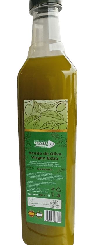aceite virgen extra cosecha temprana sin filtrar.